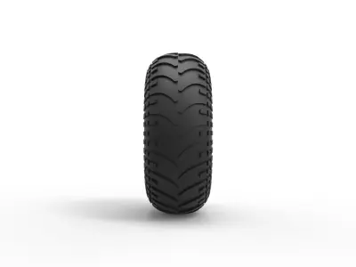 Low pressure tire 9 Scale 1 to 25 3D print model