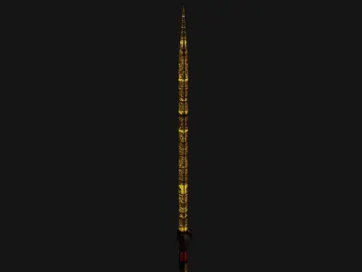 Dark Sword Free low-poly 3D model get
