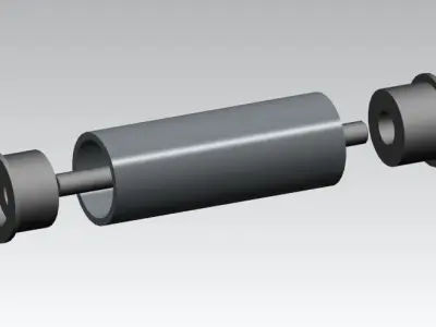 Conveyor Roller Free 3D model