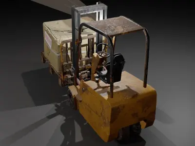 Industrial Fork Lift 3D model