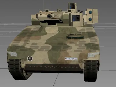 IFV Lynx  KF31 Rheinmetall armoured fighting  Low-poly 3D model