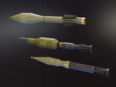 Pack of 3 Warheads Free low-poly 3D model