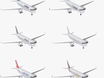 Airplane Collection 3D model