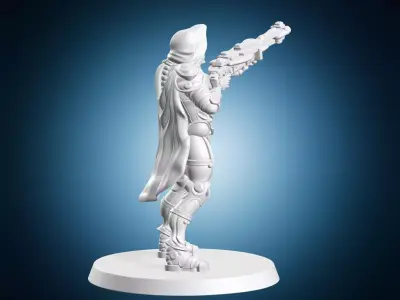 Warforged Sniper Miniature 3D print model
