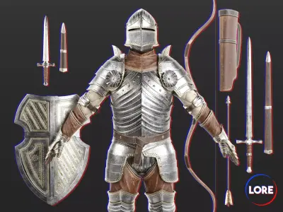 Medieval Collection Noble Soldier 3D Model Pack