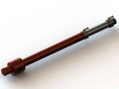 Lower Electrode Pin Shift for Nut Welding M6 3D model