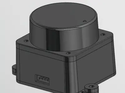 High-Precision LiDAR Sensor LD19  D300 - Accurate CAD 3D model