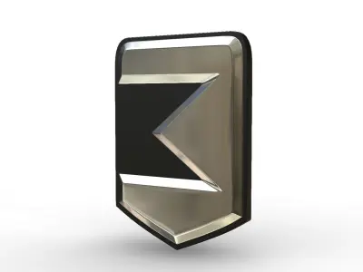 Zaz Logo 3D model by 3dlogoman