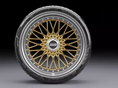 BBS Super RS Low-poly 3D model