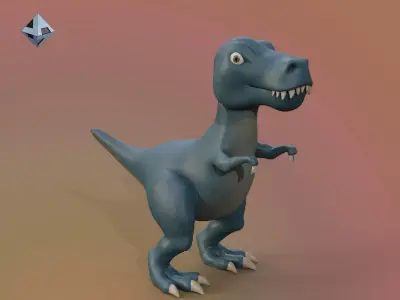 Cartoon Dinosaur 3D model get