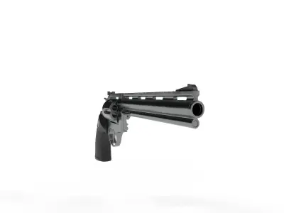 Magnum Pistol 3D Model Low-poly 3D model