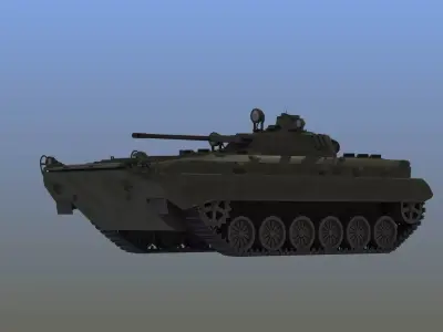 BMP-2 Soviet Infantry Fighting Vehicle APC 3D model