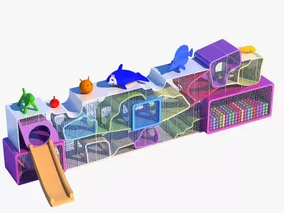 Playground Set 3D model 3D model