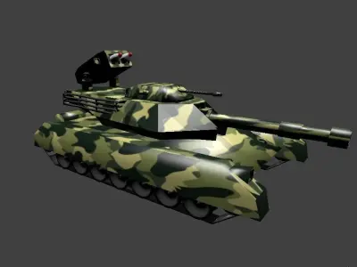 Tanque de Guerra Low-poly 3D model