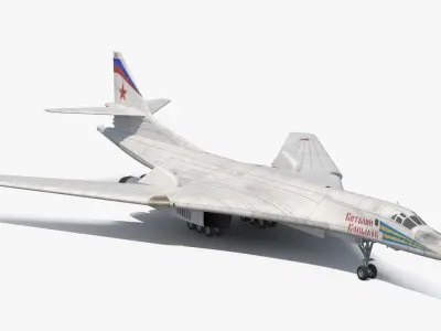 Strategic Bomber Tupolev Tu-160 Blackjack 3D model