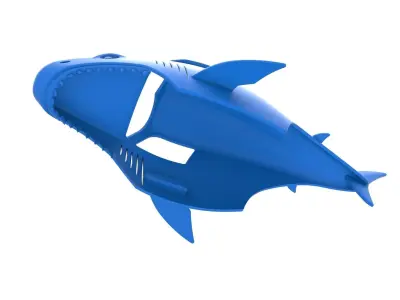 Shark shell for monster truck Scale 1 to 25 3D print model