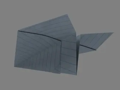 Paper Plane 3D model buy