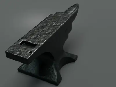 Low Poly Anvil Low-poly 3D model