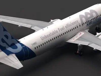 Airbus A320neo 3D model buy
