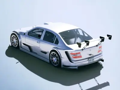 Mercedes Benz C Class Touring Race 2018 Low-poly 3D model