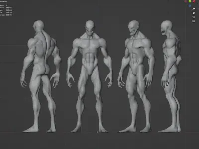 Alien Character 3D model buy