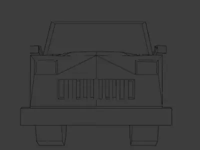 Pickup truck Low-poly 3D model purchase