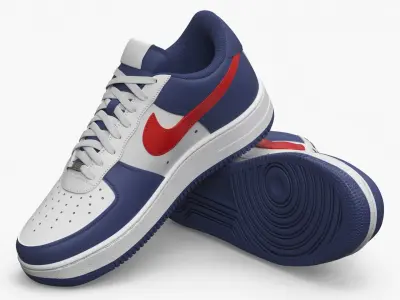  Nike Air Force 1 USA Leather Sneakers 