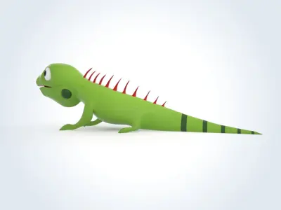 Iguana 3D model
