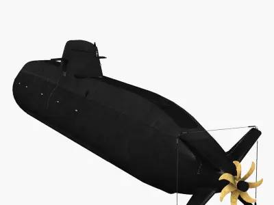 U-32 Type 212 Submarine 3D model