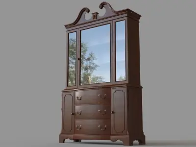 Antique Hutch 3D model