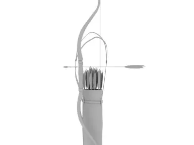 Bow and Arrow  3D model