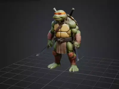 HUMANOID NINJA TURTLE 3D print model