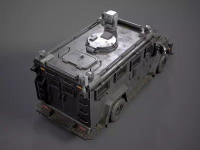 Armored Tactical Type 1 Game Ready  Low-poly 3D model