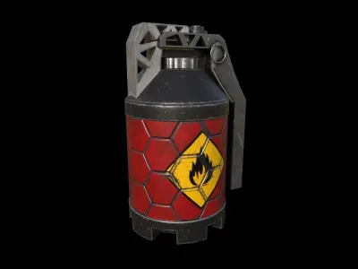 Grenade TypeA Low Poly Low-poly 3D model