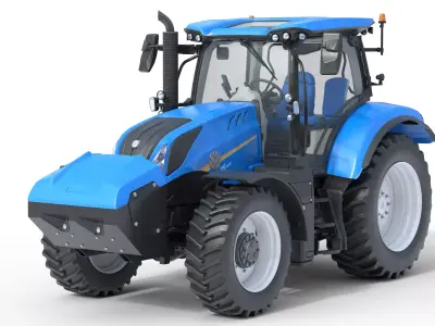 NewHolland Tractor T6 Low-poly 3D model