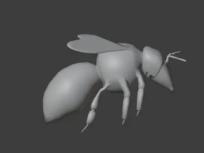 Bee Soldier Free low-poly 3D model