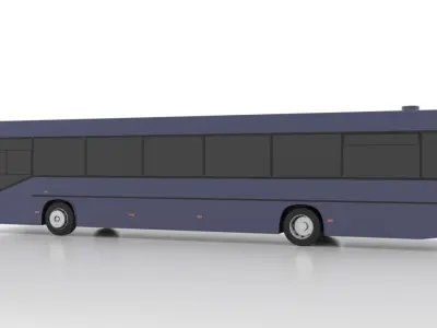 Mercedes-Benz O405ST Low Low-poly 3D model