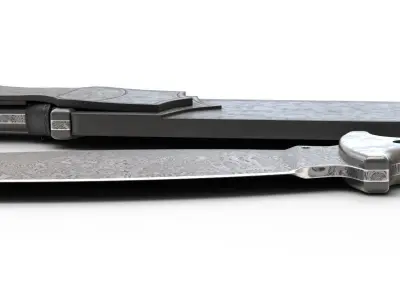 Smatchet Boker Knife Low-poly 3D model