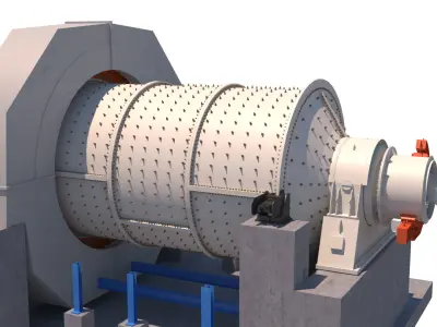 molino de bolas01 3D model