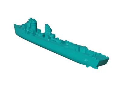 1-300 scale Type 23 torpedo boat Free 3D model