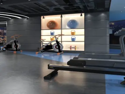 Gym Club 04 3D model