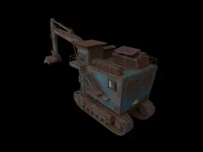 3D Model of heavy duty Excavator 3D model