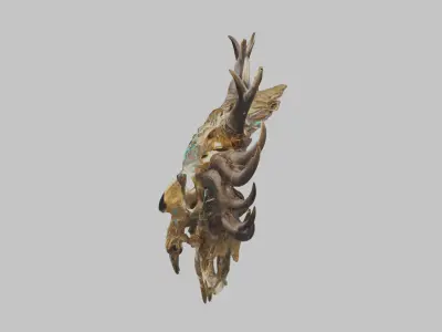 magical shamans Head MAsk Low-poly 3D model