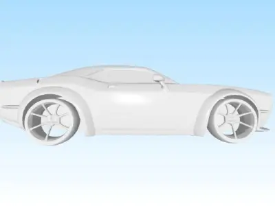 Dodge Challenger 3D print model shop