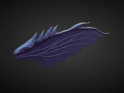 WING30 high poly sculpt 3D model
