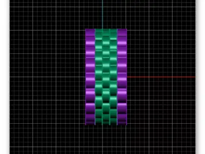 3 part eternity gold ring 3D print model