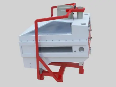 3D Stone Seperator Destroyer - Wheat Grain Flour Milling Machine Low-poly 3D model