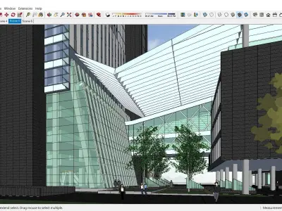 Sketchup Commercial Complex M8 3D model