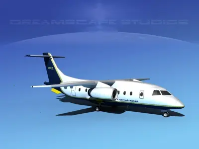 Dornier 328Jet Air France 3D model