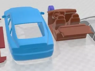 Volvo ECC 1992 Printable Car  3D print model